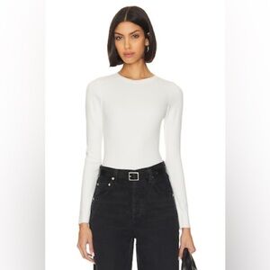 Good American Crew LS Bodysuit Size 4